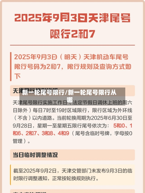 新一轮尾号限行/新一轮尾号限行从哪-第2张图片