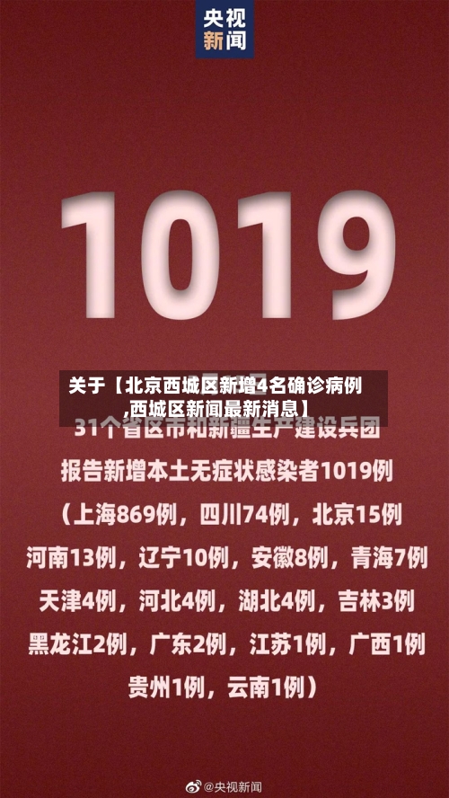 关于【北京西城区新增4名确诊病例,西城区新闻最新消息】