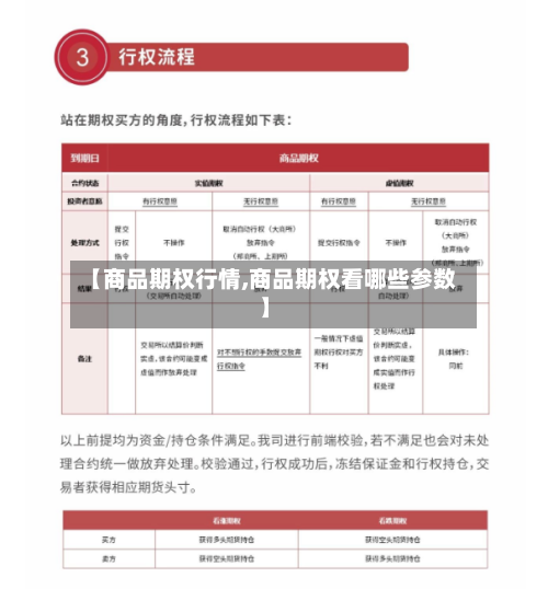 【商品期权行情,商品期权看哪些参数】