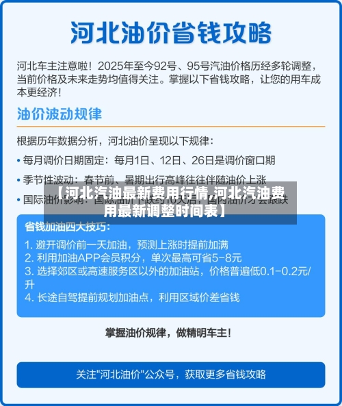 【河北汽油最新费用行情,河北汽油费用最新调整时间表】-第3张图片