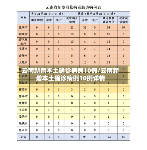云南新增本土确诊病例10例/云南新增本土确诊病例10例详情-第2张图片