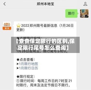 【查查保定限行的区别,保定限行尾号怎么查询】-第3张图片
