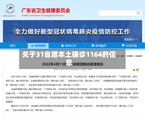 关于31省增本土确诊1164的信息-第2张图片
