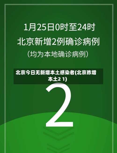 北京今日无新增本土感染者(北京昨增本土2 1)-第3张图片