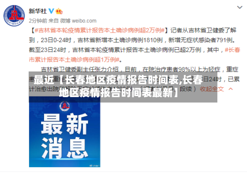 最近【长春地区疫情报告时间表,长春地区疫情报告时间表最新】-第2张图片