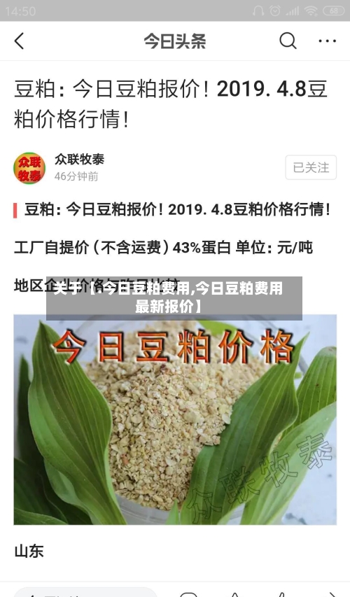 关于【.今日豆粕费用,今日豆粕费用最新报价】-第2张图片
