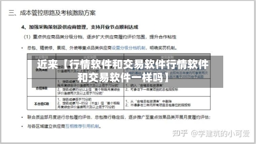 近来【行情软件和交易软件行情软件和交易软件一样吗】-第3张图片