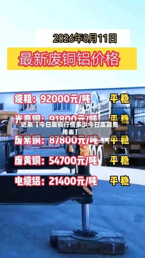 近来【今日废铜行情多少今日废铜费用表】-第2张图片