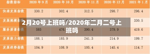 2月20号上班吗/2020年二月二号上班吗-第2张图片