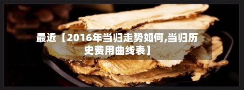 最近【2016年当归走势如何,当归历史费用曲线表】-第2张图片