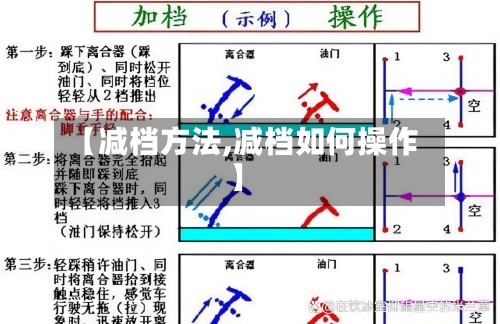 【减档方法,减档如何操作】