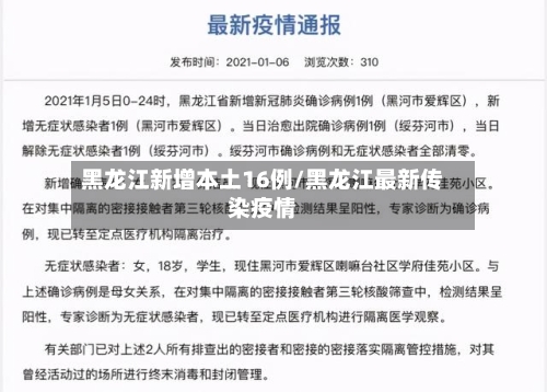 黑龙江新增本土16例/黑龙江最新传染疫情