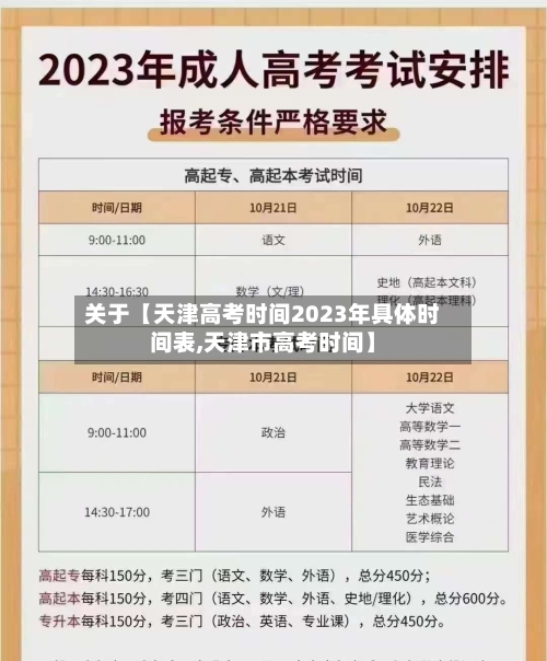 关于【天津高考时间2023年具体时间表,天津市高考时间】-第3张图片