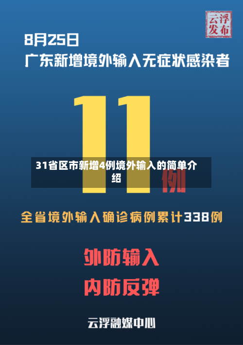 31省区市新增4例境外输入的简单介绍-第2张图片