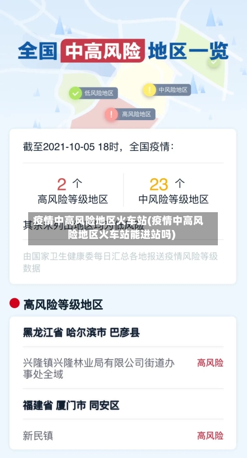 疫情中高风险地区火车站(疫情中高风险地区火车站能进站吗)