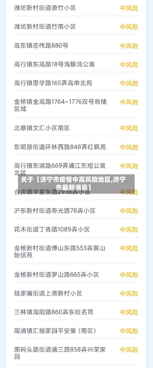 关于【济宁市疫情中高风险地区,济宁市最新消息】-第2张图片