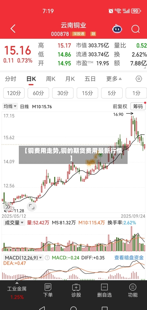 【铜费用走势,铜的期货费用最新行情】
