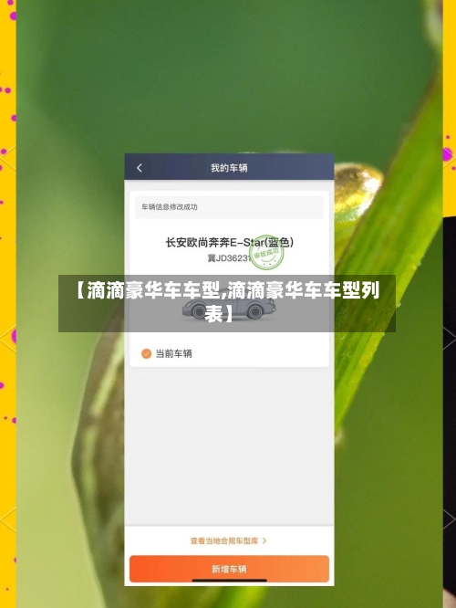 【滴滴豪华车车型,滴滴豪华车车型列表】-第2张图片